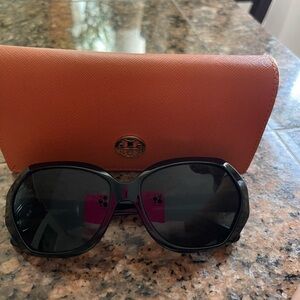 Tory Burch Black Sunglasses with Case